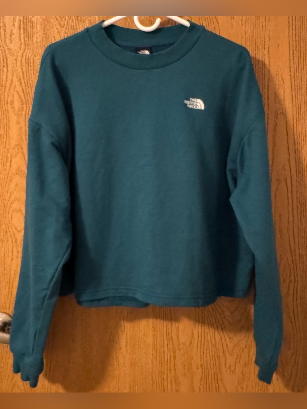 The North Face Women's Teal Wide Crewneck Sweatshirt